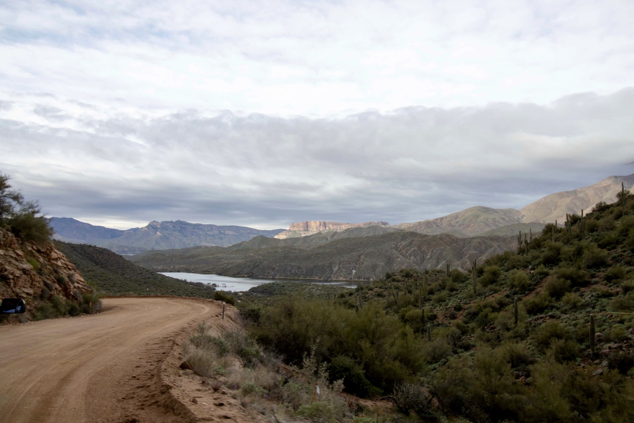 Arizona roadway and desert landscape near growth corridors